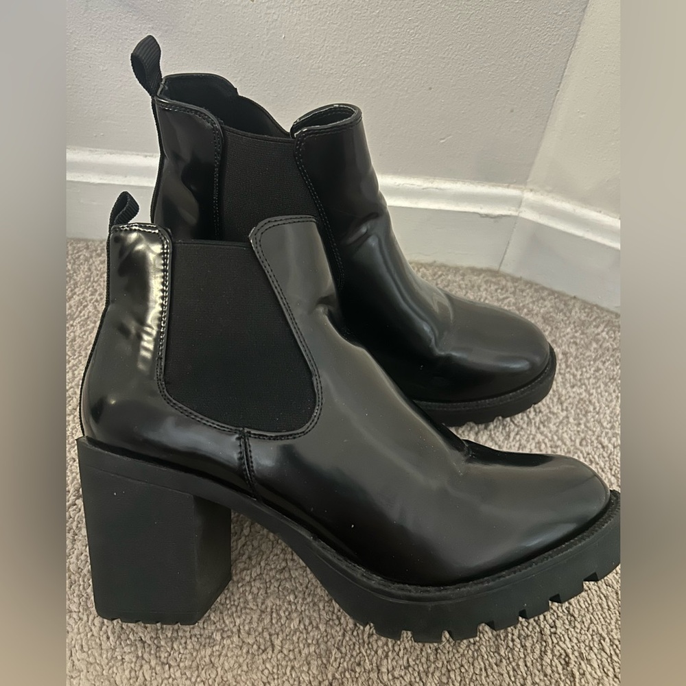 Faux Leather Ankle Boot